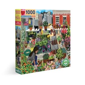 eeBoo Piece and Love Urban Gardening 1000 Piece Jigsaw Puzzle